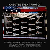 a backdrop with an american flag and an american flag